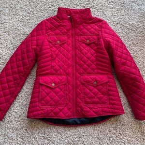 Tommy Hilfiger Women’s Red Quilted  Jacket